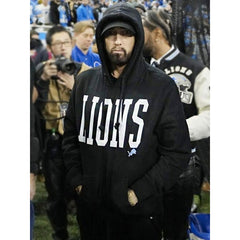 Detroit Lions 'Big Text' Headline Hoodie Black