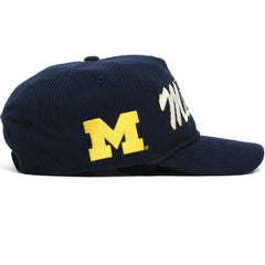 University of Michigan Wolverines Gridiron Corduroy Hitch RF Hat Navy