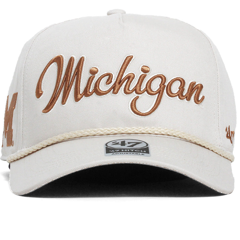 University of Michigan Wolverines Overhand Hitch Hat Bone University of Michigan Wolverines Overhand Hitch Hat Bone