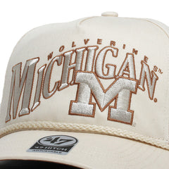 University of Michigan Wolverines Wave Rope Option Hitch Hat Natural