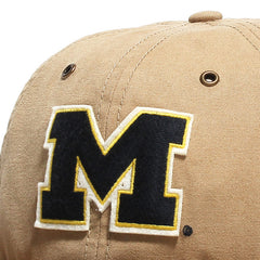 University of Michigan Wolverines Trophy Case Ragler Captain RL Hat Khaki