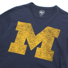 University of Michigan Wolverines Block M Premier Franklin T-Shirt Atlas Blue