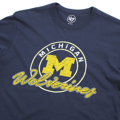 University of Michigan Wolverines Ring Tone Franklin T-Shirt Atlas Blue