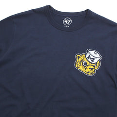University of Michigan Wolverines Wolverine Head LC Premier Franklin T-Shirt Vintage Atlas Blue