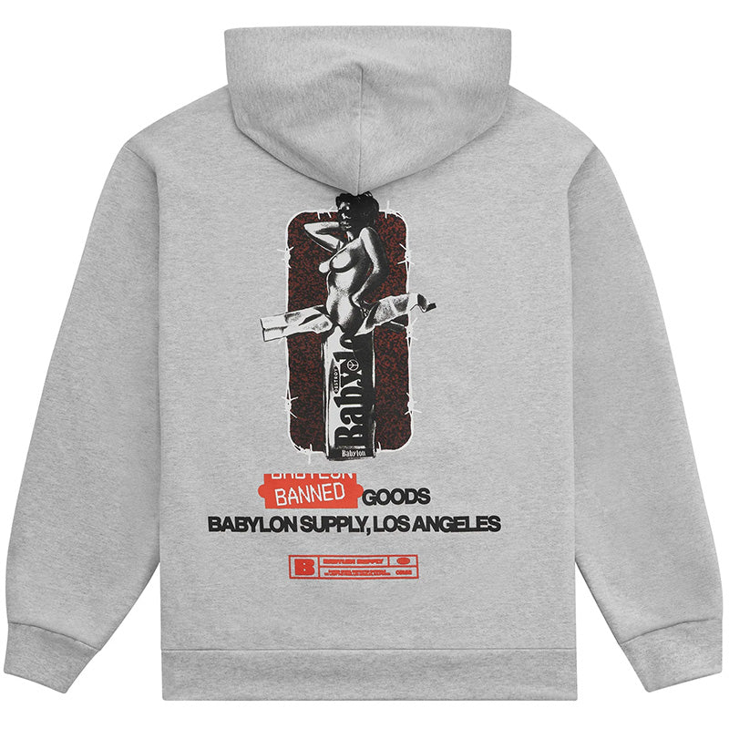 Banned Goods Hoodie Athletic Grey Banned Goods Hoodie Athletic Grey