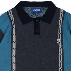 Chain Jacquard Knit S/S Polo Shirt Black / Multi