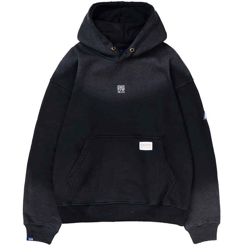 Solar Sunfaded Hoodie Black Solar Sunfaded Hoodie Black