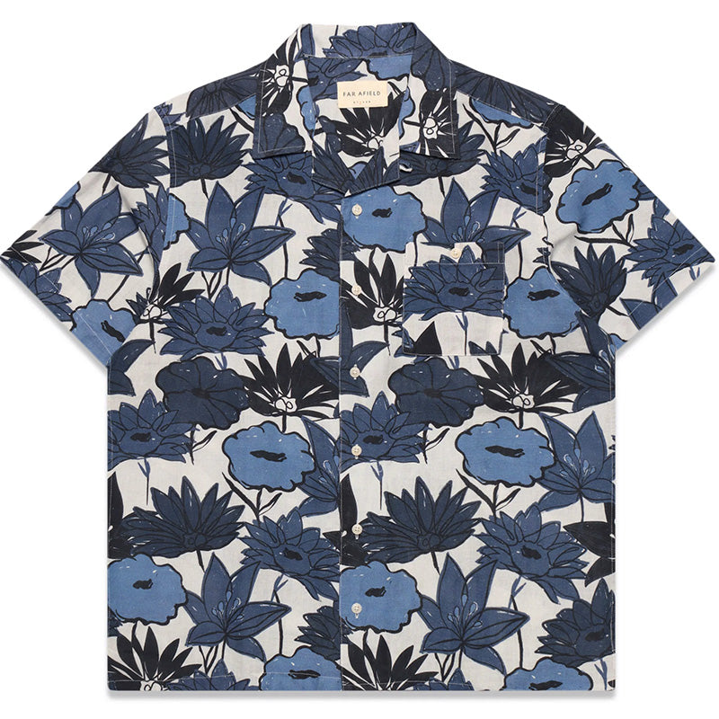 Selleck S/S Shirt Navy Flower Collage Print Selleck S/S Shirt Navy Flower Collage Print