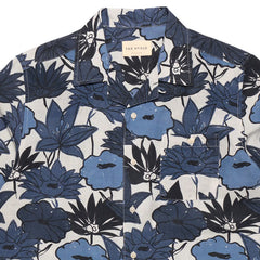 Selleck S/S Shirt Navy Flower Collage Print