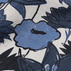 Selleck S/S Shirt Navy Flower Collage Print