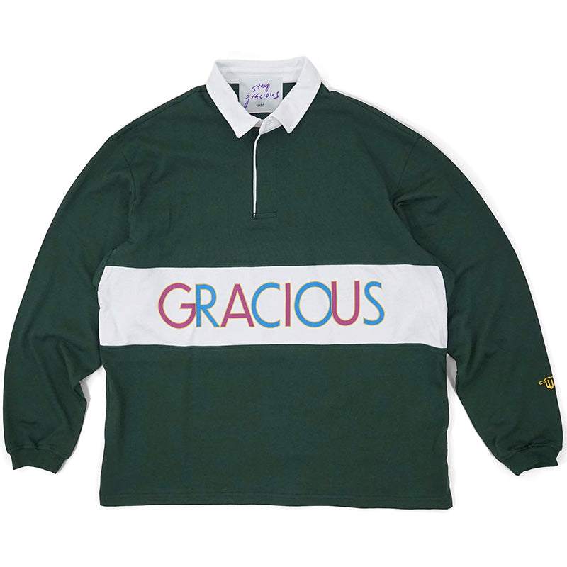 Gracious Rugby Shirt Racing Green Gracious Rugby Shirt Racing Green