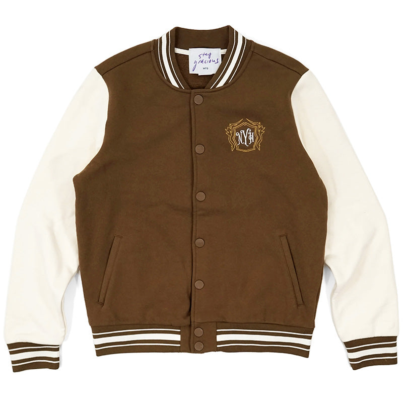 New Yorkland Hotel Varsity Bomber Brown New Yorkland Hotel Varsity Bomber Brown