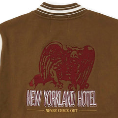New Yorkland Hotel Varsity Bomber Brown