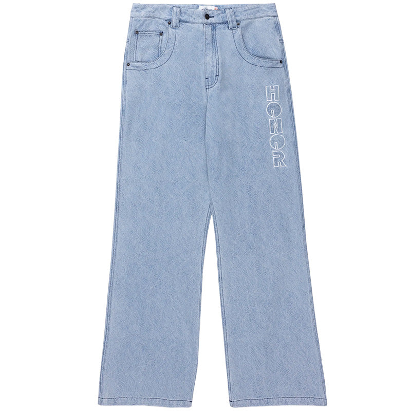 Indigo Wide Leg Jeans Light Indigo Indigo Wide Leg Jeans Light Indigo
