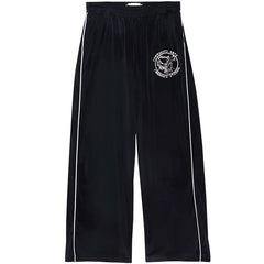 Piping Track Pant Black