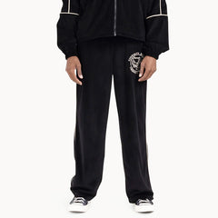 Piping Track Pant Black