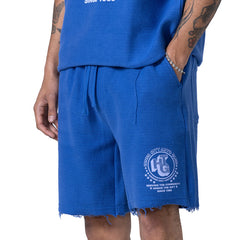 Race Herringbone Short Blue