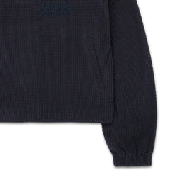 Textured Knit Anorak Black