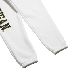 University of Michigan Wolverines Women's Basic Sweats White