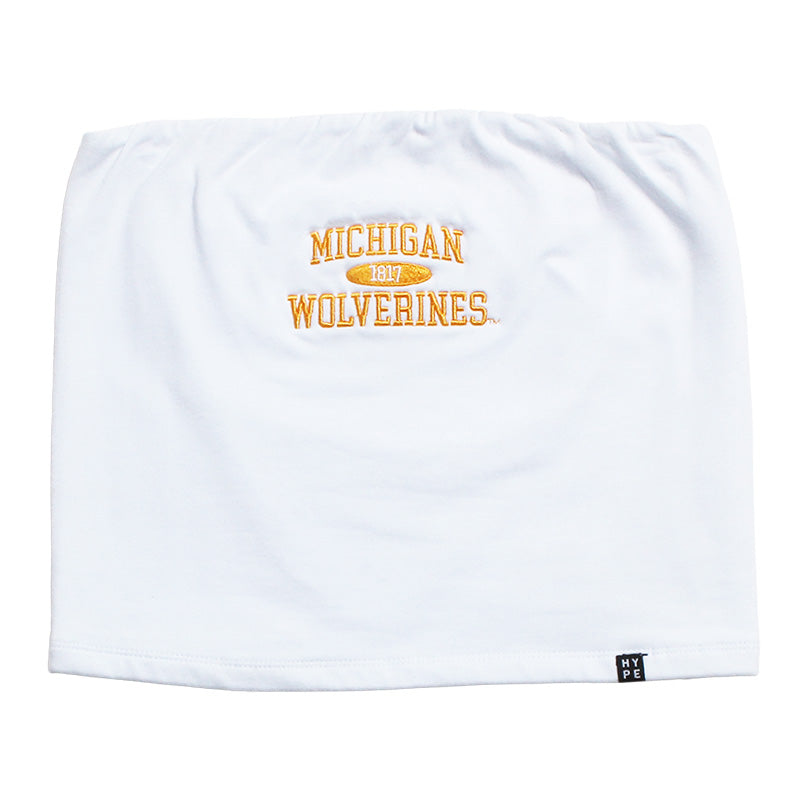 University of Michigan Wolverines Women's Tube Top White University of Michigan Wolverines Women