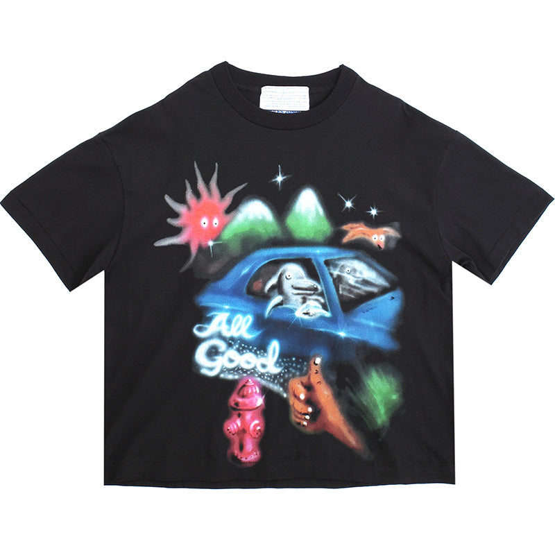 All Good Airbrush T-Shirt Black All Good Airbrush T-Shirt Black
