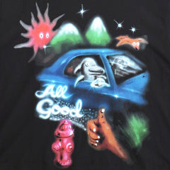 All Good Airbrush T-Shirt Black