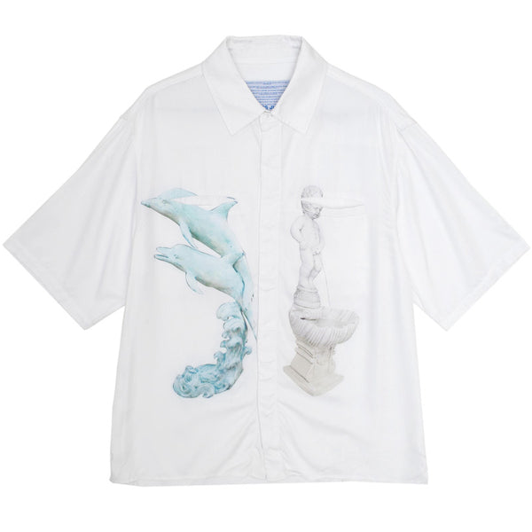 Ornaments Button Up Shirt White