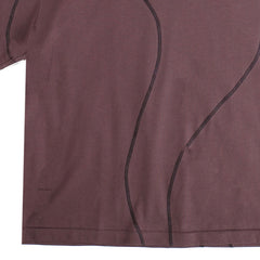 Overlock Stitch T-Shirt Brown