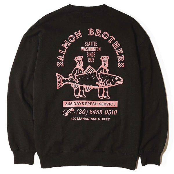 CiTee Salmon L/S Sweatshirt Black