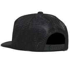 Swoosh Logo Mesh Trucker Black