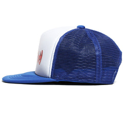 Swoosh Logo Mesh Trucker Blue