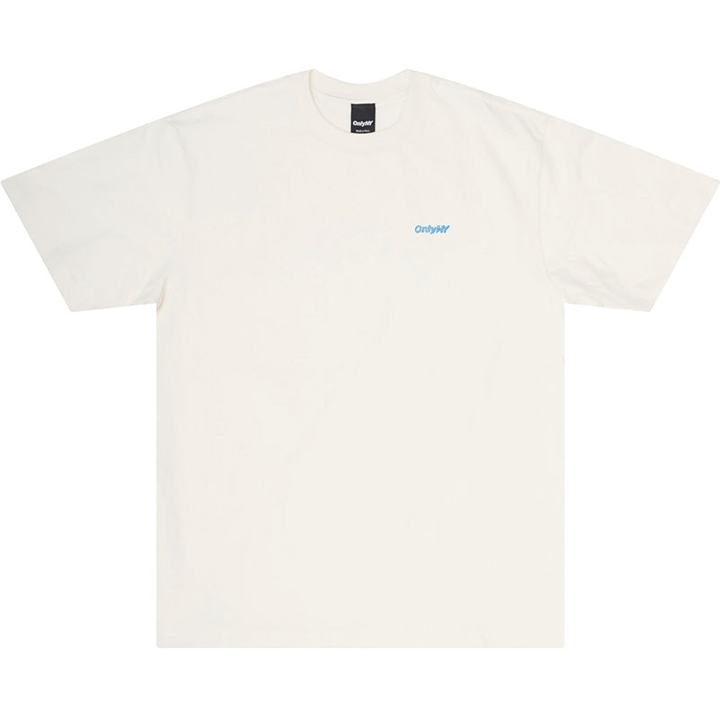 Core Logo Embroidered T-Shirt Natural / Light Blue Core Logo Embroidered T-Shirt Natural / Light Blue