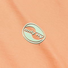 Wavy Logo Women's Crop T-Shirt Peach Pink