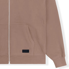 Dragon Zip Hoodie Brown