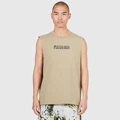 Onyx Sleeveless Shirt Tan