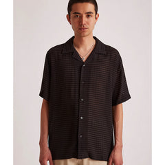 Canty Sheer Check SS Shirt Black