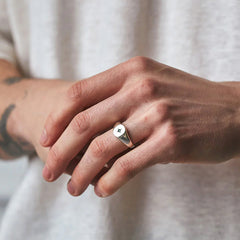 Silver Envy Signet Ring