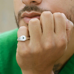 Silver Envy Signet Ring