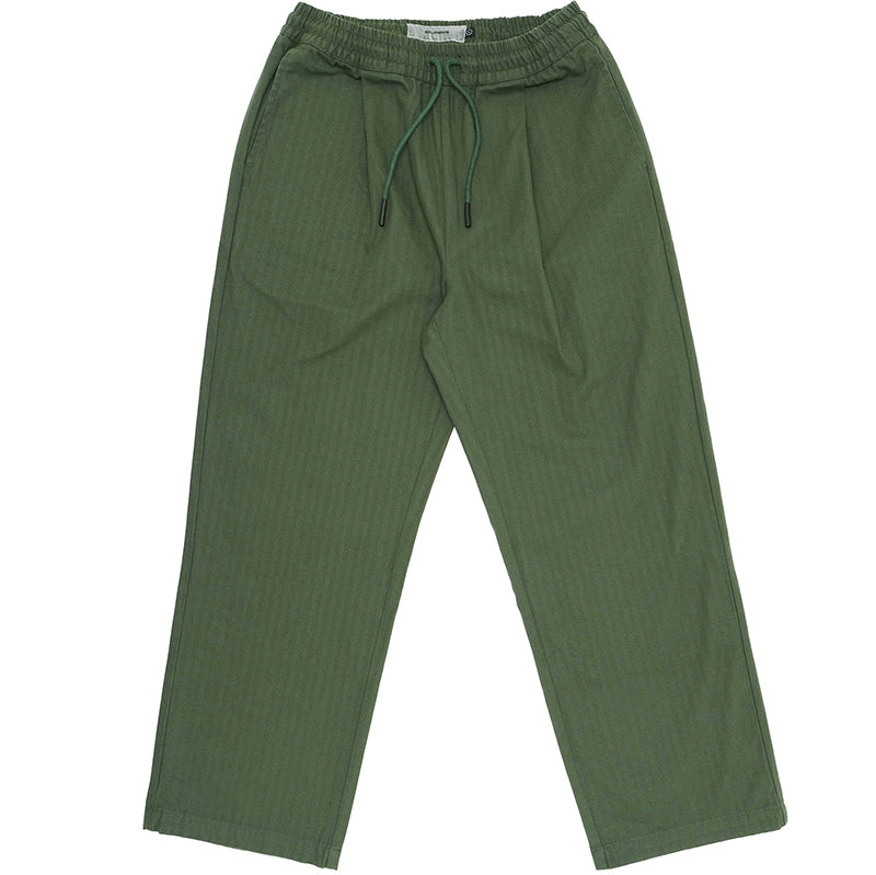 Arts Baggy Herringbone Twill Pants Forest Green Arts Baggy Herringbone Twill Pants Forest Green