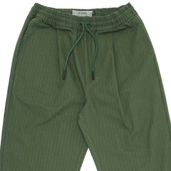 Arts Baggy Herringbone Twill Pants Forest Green
