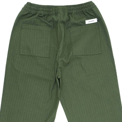 Arts Baggy Herringbone Twill Pants Forest Green