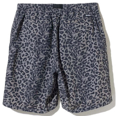 Resort Short Pants Black Leopard