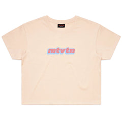Women's MTVTN Logo Cropped T-Shirt Pale Pink