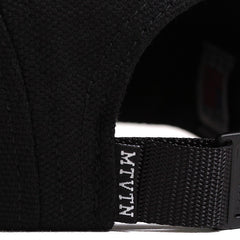 Leather Patch 5-Panel Camp Hat Black Duck Canvas / Tiger Camo