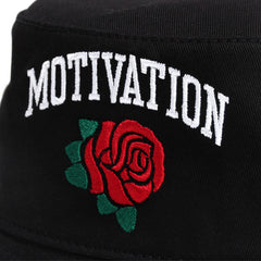 Rose Logo Bucket Hat Black
