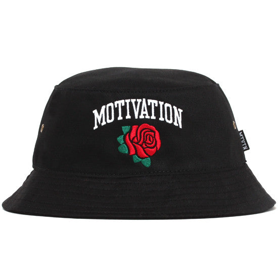 Rose Logo Bucket Hat Black