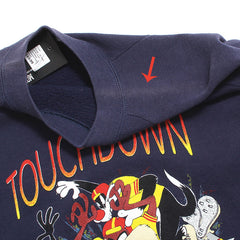 University of Michigan Looney Tunes Touchdown Crewneck Sweatshirt Navy (Small)