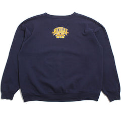 University of Michigan Splatter & Bar M Design Artex Crewneck Sweatshirt Navy (XL)
