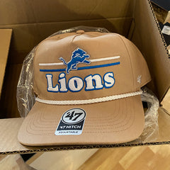 Detroit Lions Rope Campscape Hitch Hat Khaki