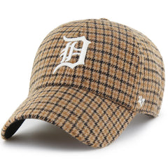 Detroit Tigers Shepherds Check Clean Up Hat Camel